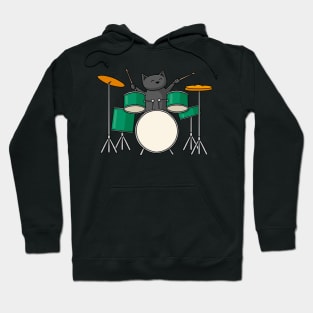 Drummer Cat Hoodie